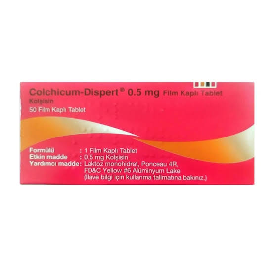 قرص کلشی سین 0.5 میلی گرم – Colchicine 0.5 mg tablet